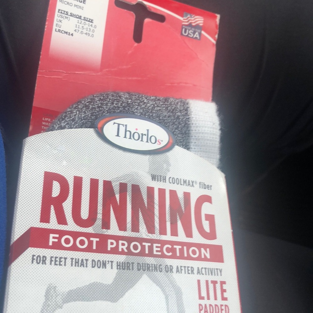 Men Thorlos socks